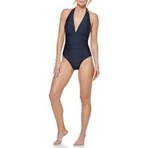 Tommy Hilfiger Halter‎ top One Piece Swimsuit Dark Blue 10